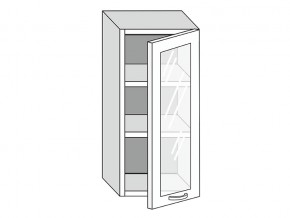 19.40.3 Шкаф настенный (h=913) на 400мм с 1-ой стекл. дверцей в Волчанске - volchansk.магазин96.com | фото