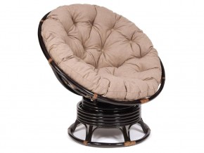 Кресло-качалка Papasan w 23/01 B с подушкой Antique brown, экошерсть Коричневый в Волчанске - volchansk.магазин96.com | фото