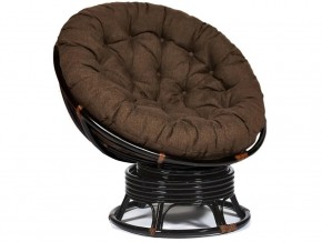 Кресло-качалка Papasan w 23/01 B с подушкой Antique brown, ткань Коричневый в Волчанске - volchansk.магазин96.com | фото