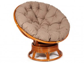 Кресло-качалка Papasan w 23/01 B с подушкой Cognac, экошерсть Коричневый в Волчанске - volchansk.магазин96.com | фото