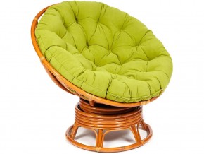 Кресло-качалка Papasan w 23/01 B с подушкой Cognac, флок Олива в Волчанске - volchansk.магазин96.com | фото