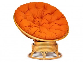 Кресло-качалка Papasan w 23/01 B с подушкой Honey, ткань Оранжевый в Волчанске - volchansk.магазин96.com | фото